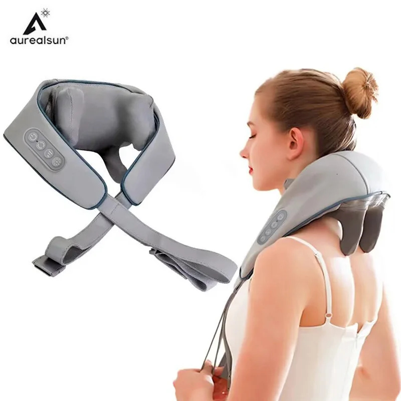 Electric Massager Wireless Health Care Neck Shoulder Kneading 3D Pillow Cervical Back Muscle Rela Massage Shawl