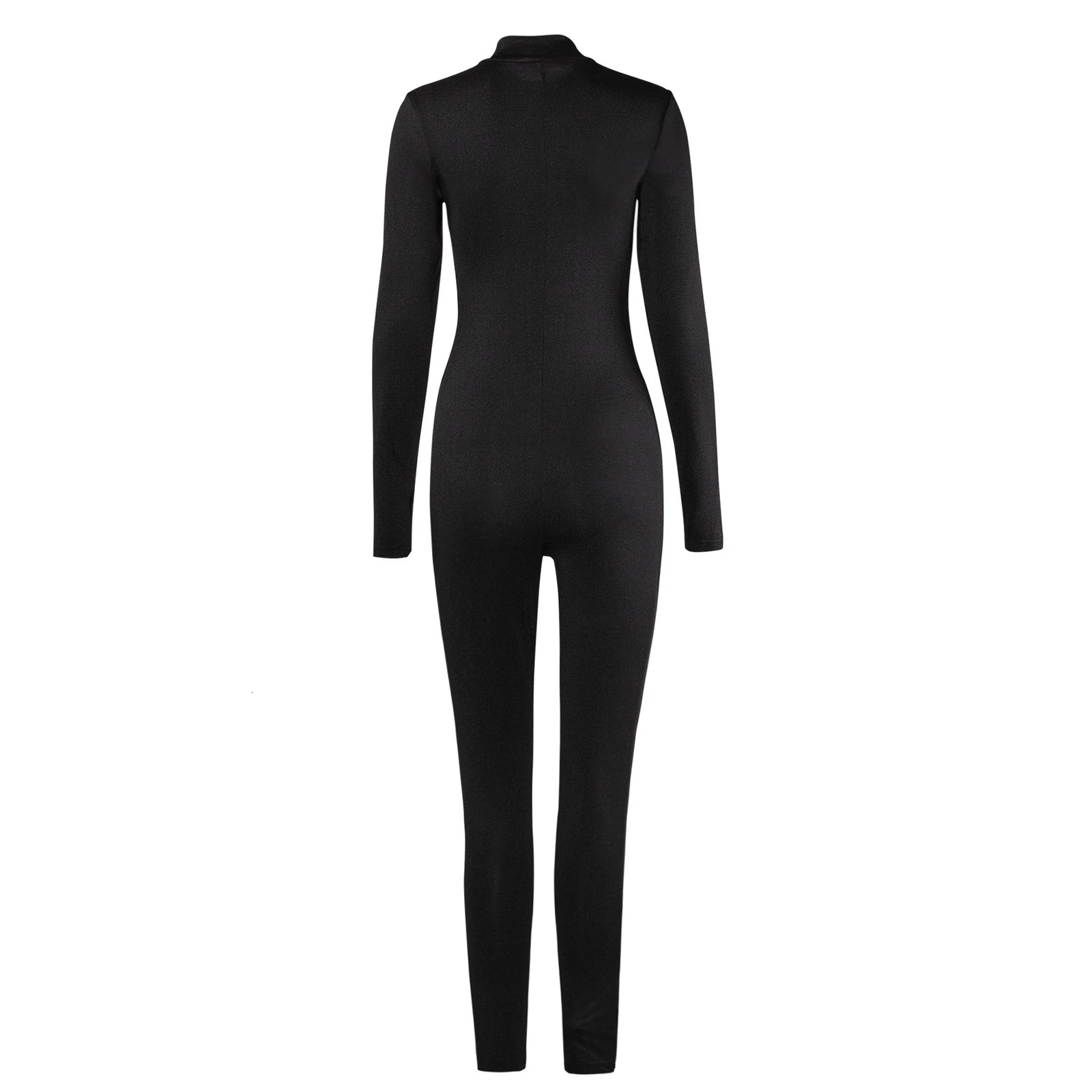 Kliou Solid Black Tight Hoodie Womens Sports Summer Fitness Long Sleeve Zipper Elastic 241209