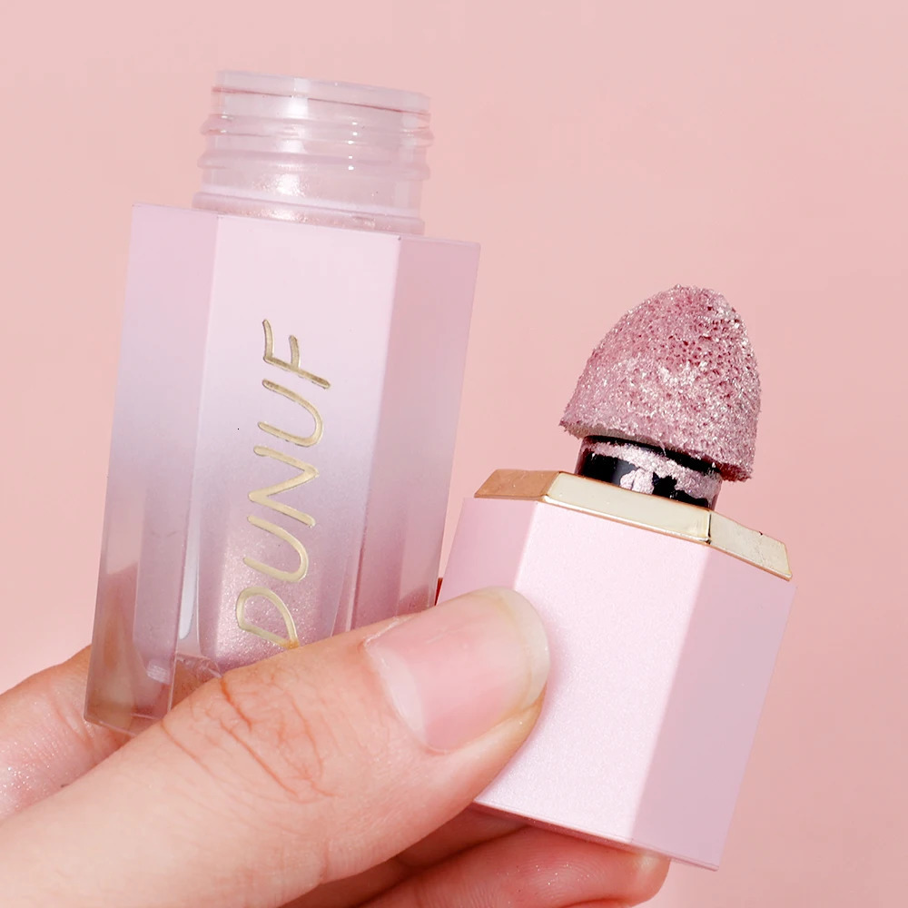 Waterproof Glitter Liquid Highlighter Gold Silver Brightening Face Body Sponge Stick Lasting Shiny High Glow Makeup 241209
