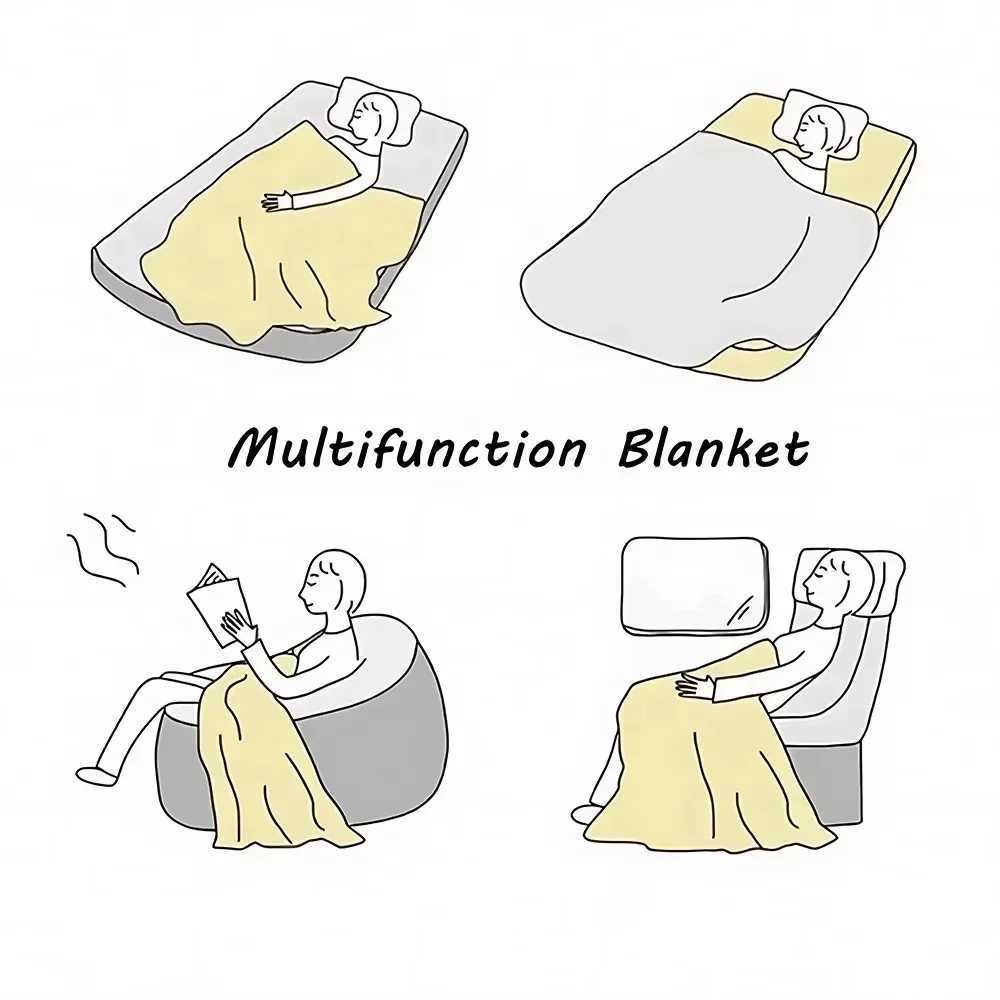 Cute Throw Blanket Sofa Winter Sumikko Gurashi Custom Blankets Sofa Decoration Bed Blankets and Throws Knitted Plaid Beach TowelXJ241210