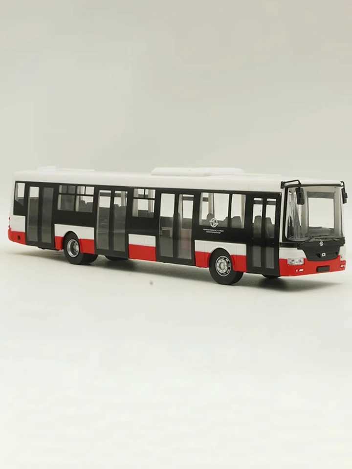 Diecast 1 43 Scale Autobus SOR NB12 MHD Praha Alloy Bus Simulation Model Static Decoration Souvenir Gifts for Adult Boy X241209