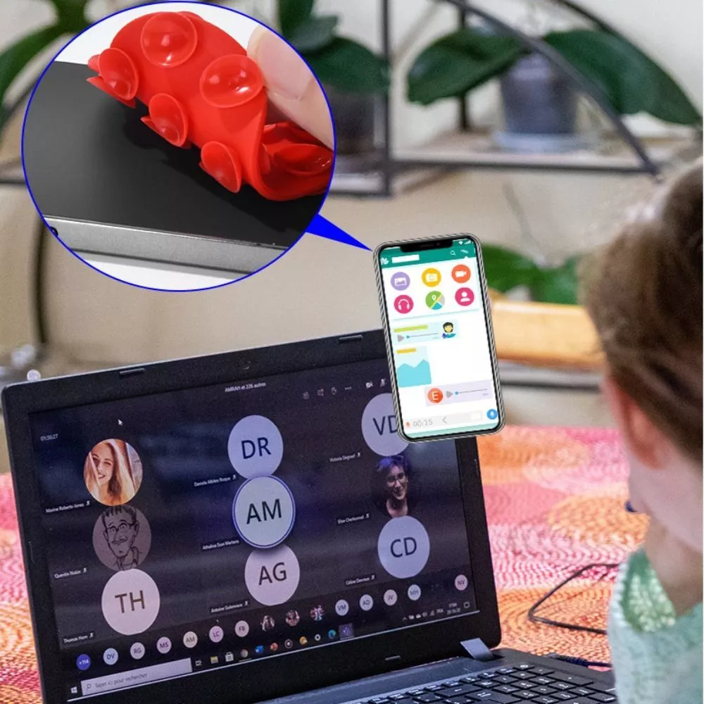 Heart-shape Suction Cup Bracket Silicone Sucker Phone Accessories Universal - view 3