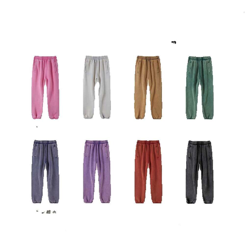 2024 Autumn/Winter 360g Veet Wax Printed Retro Toe Tight Guard Trendy Brand Casual Sports Pants for Men