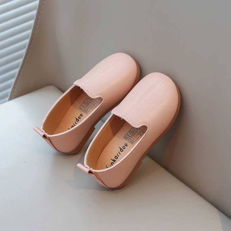Girls Loafers Casual Autumn Solid Color Daily Slip-on Kids Flat Shoes Shallow Flexiable Trendy Comfy Children Shoe 21-34XJ241209