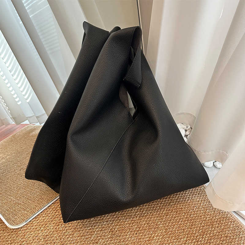 Soft leather texture tote bag trendy simple shoulder bag women's fashion crossbody bag large capacity mother child bag, women's bag 241215