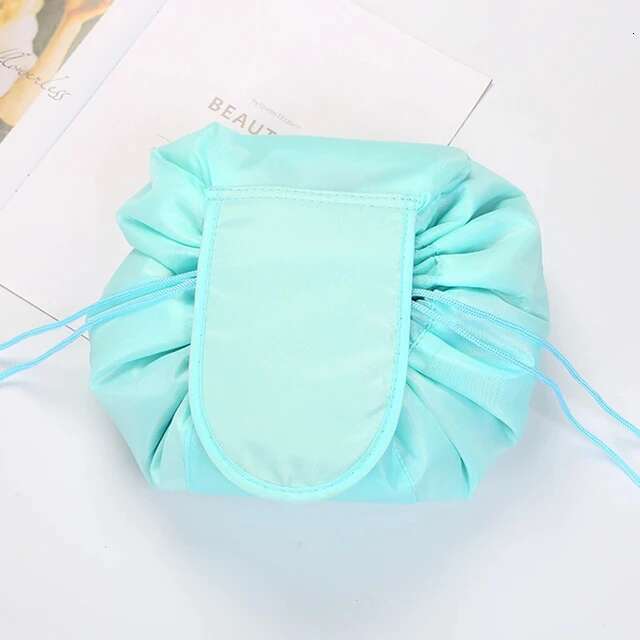 Women Drawstring Cosmetic Travel Storage Makeup Bag Organizer Female Make Up Pouch Portable Waterproof Toiletry Beauty Case