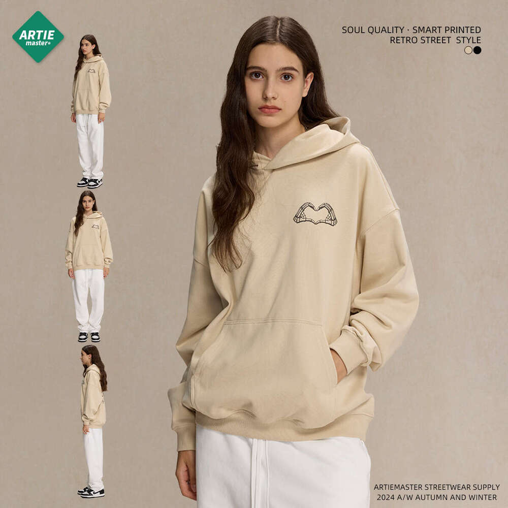 Street Trendy Brand Woolen Circle 430g Printed Hoodie Loose Ins Style Men's and Women's Hoodies