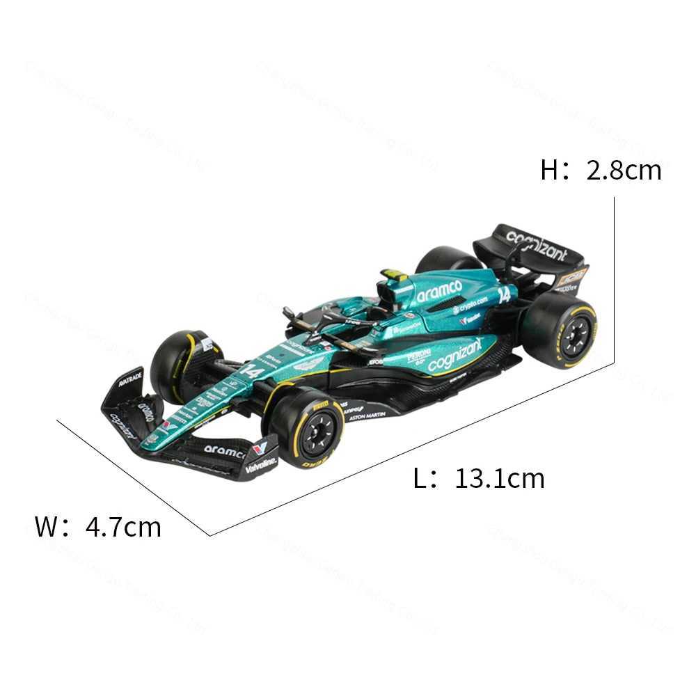 Bburago 1 43 2023 Aston Martin AMR23 F1 Formula Car Die Casting Vehicle Collection Model Racing Toy X241209