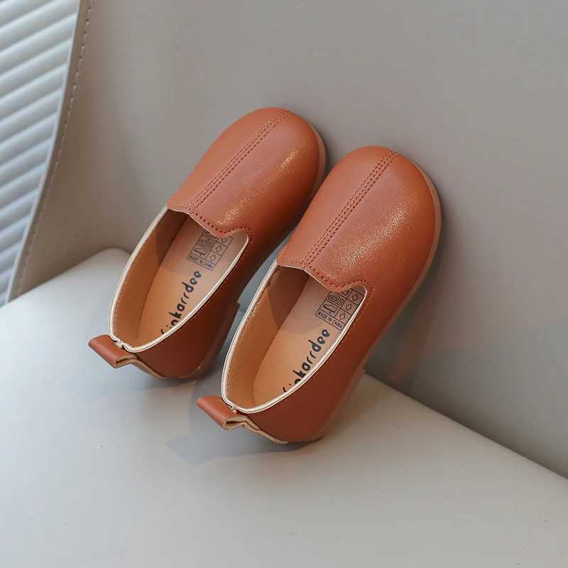 Girls Loafers Casual Autumn Solid Color Daily Slip-on Kids Flat Shoes Shallow Flexiable Trendy Comfy Children Shoe 21-34XJ241209