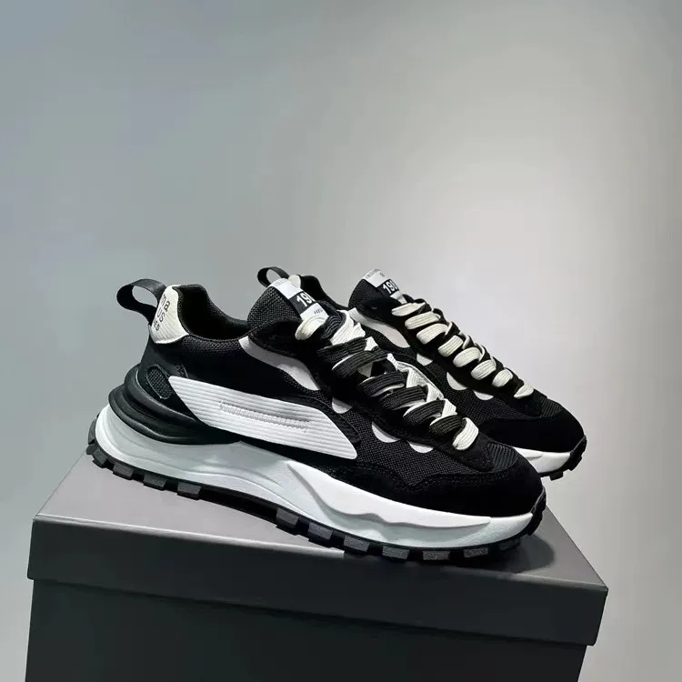 Free shipping New Men's Sneakers Outdoor Comfortable Running Shoe Waterproof Leather Casual Shoes for Men Lace Up Flats