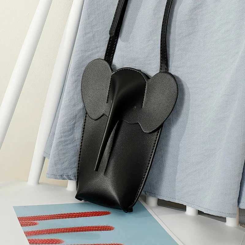 New womens Pu leather handbag fashionable womens shoulder bag portable mobile phone wallet cute cross shaped bag Z241210