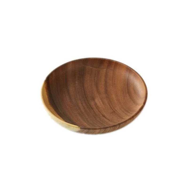 1pc Kitchen Round Wooden Dried Fruit Tray Snack Plate Handcraft Food Dish Tray Walnut Wood Tableware Japanese Kitchen Cake StandXJ241209