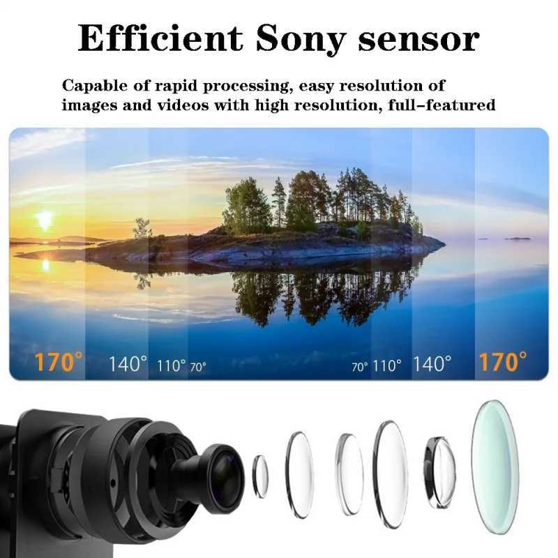2.0-inch action camera high-definition 4K 30FPS WiFi underwater camera waterproof bicycle video recording camera outdoor sports camera Y241211