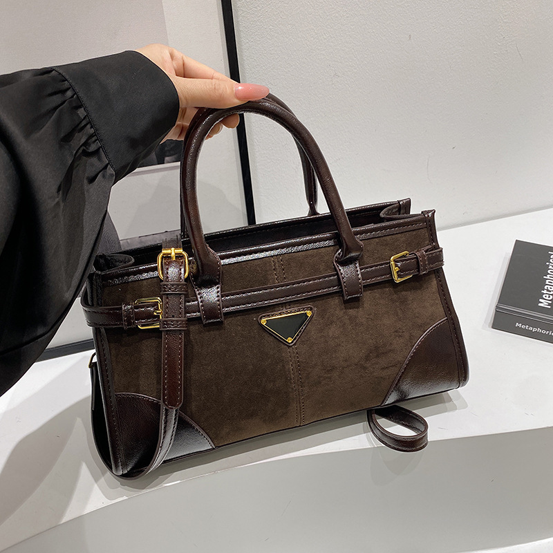 Free Shipping Matte Retro High-end Fashion Handbag 2025 New Niche Casual Designer Handbag