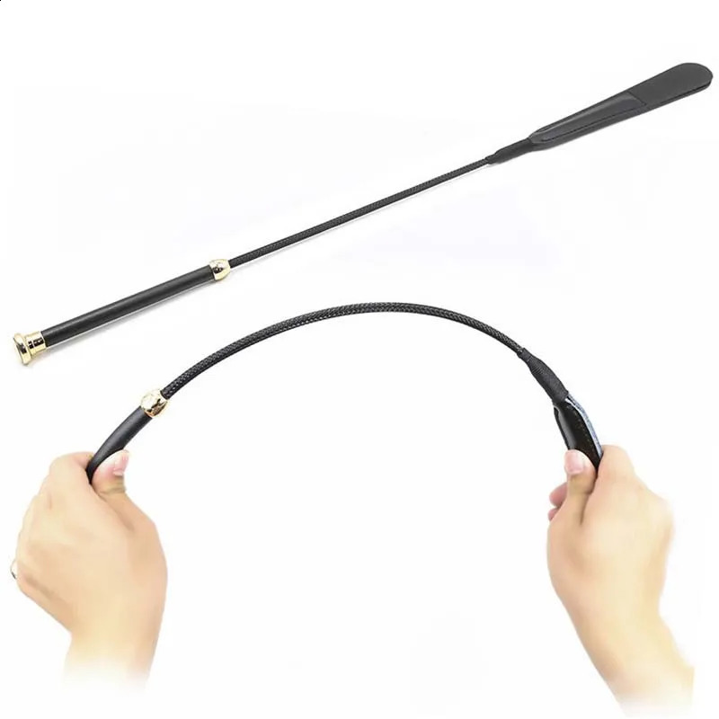 64CM leather whip with high elasticity support high-quality crop equestrian whip 241210
