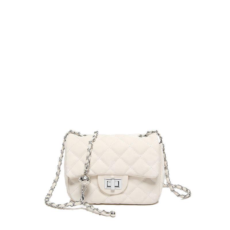 Fashion Bag Womens Designer Bags: Quilted Faux Leather Crossbody With Chain Strap - Elegant Square Design, Versatile Single Shoulder New Free Delivery