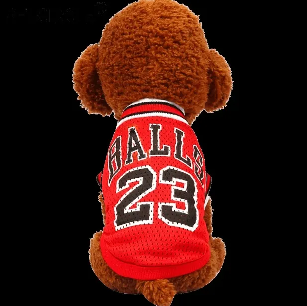 Designer Pet Clothes Dog Clothes Sports Dog Vests Mesh Pet Dog Basketball Team Uniform Shirts for Chihuahua size XXS-L Pet Products HF48