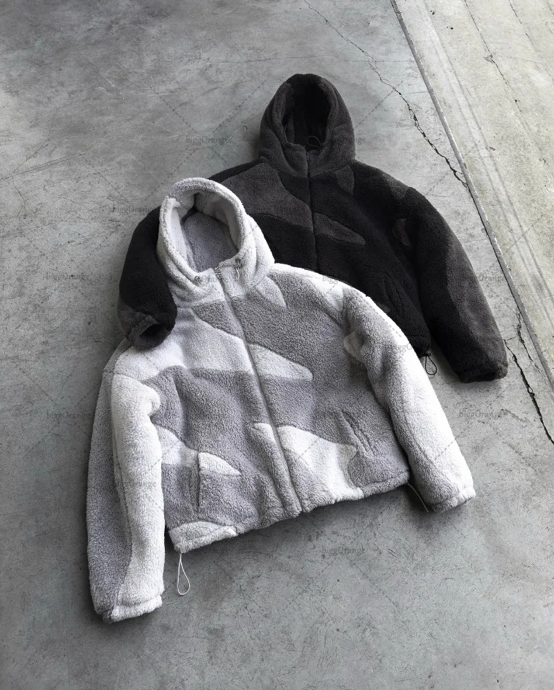 Y2k Haruku Retro Streetwear High Street Hip-Hop Personality Oversized Jacket Men New Trend Brand Punk Casual Winter Warm Coat