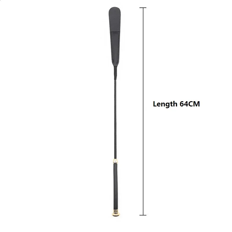 64CM leather whip with high elasticity support high-quality crop equestrian whip 241210