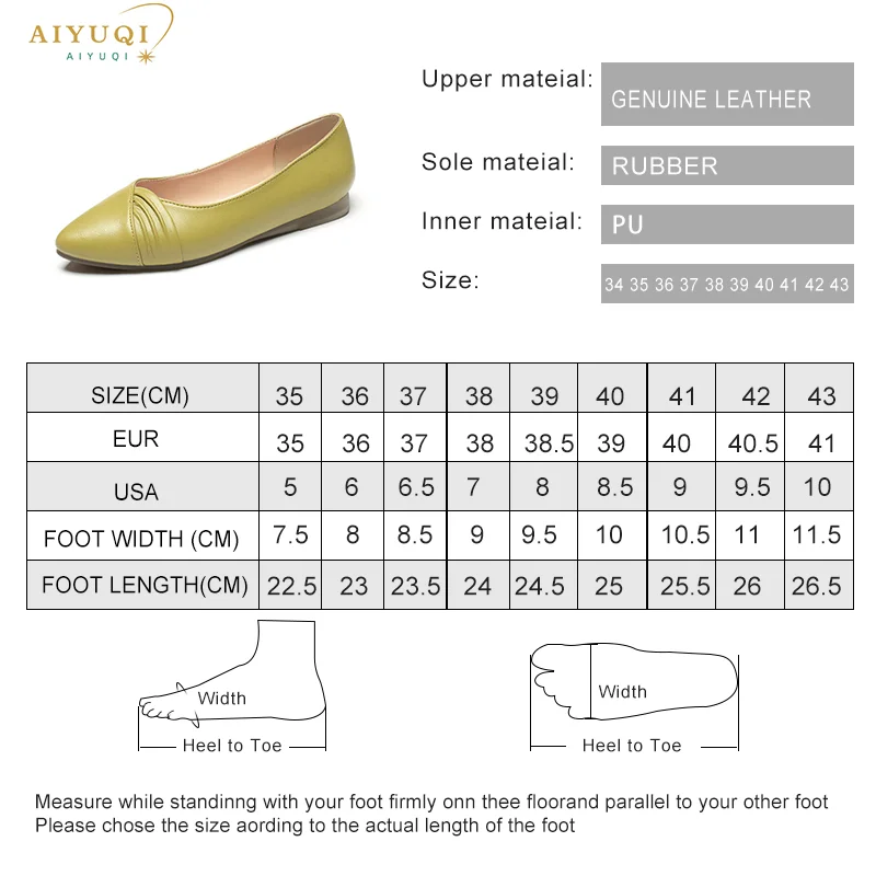 Women Shoes Casual Genuine Leather Spring Soft-soled Lightweight Mother Shoes Large Size Flat Shoes for Ladies