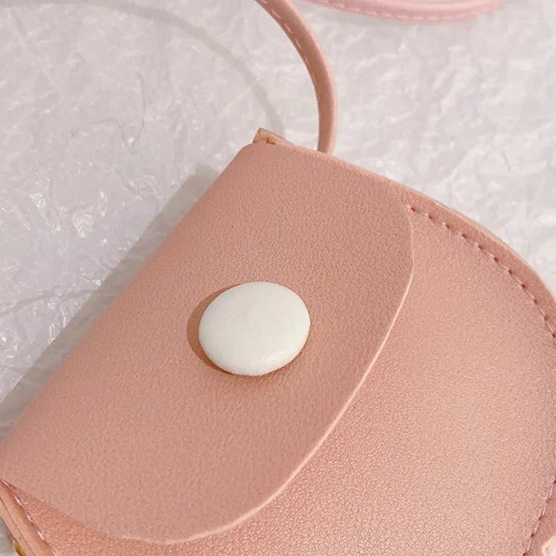 2025 NEW 2025 NEW Drawstring Korean Fashion Coin Purse Children Cute Shoulder Bag Crossbody Western All-In-One Girl Chain Round zhanyishengli