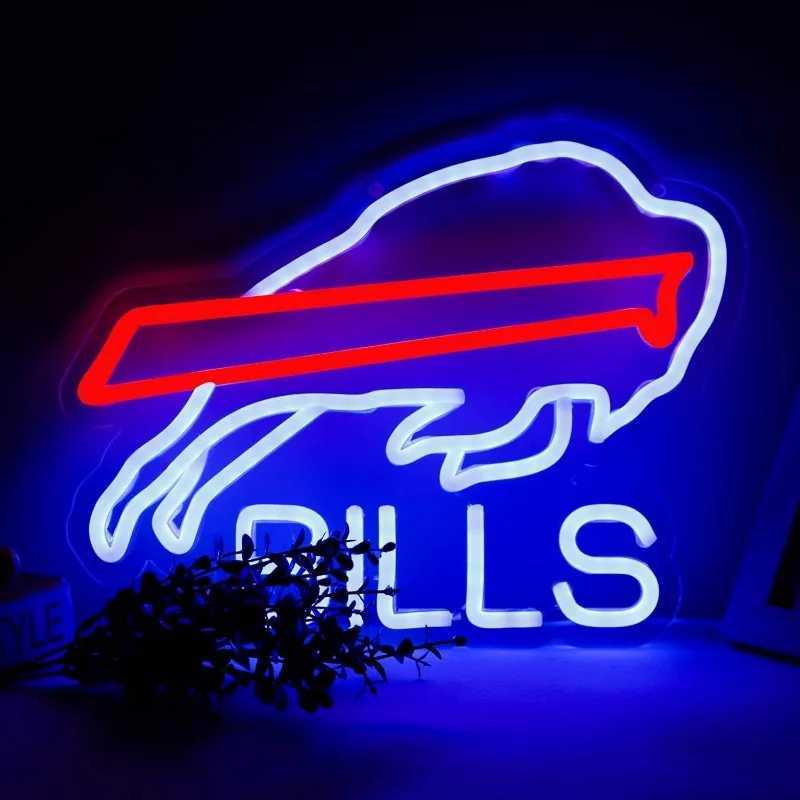 XM Football Neon Wall Decoration LED Logo Bedroom Mens Cave Football Club Bar Hanging Wall Decoration X241210