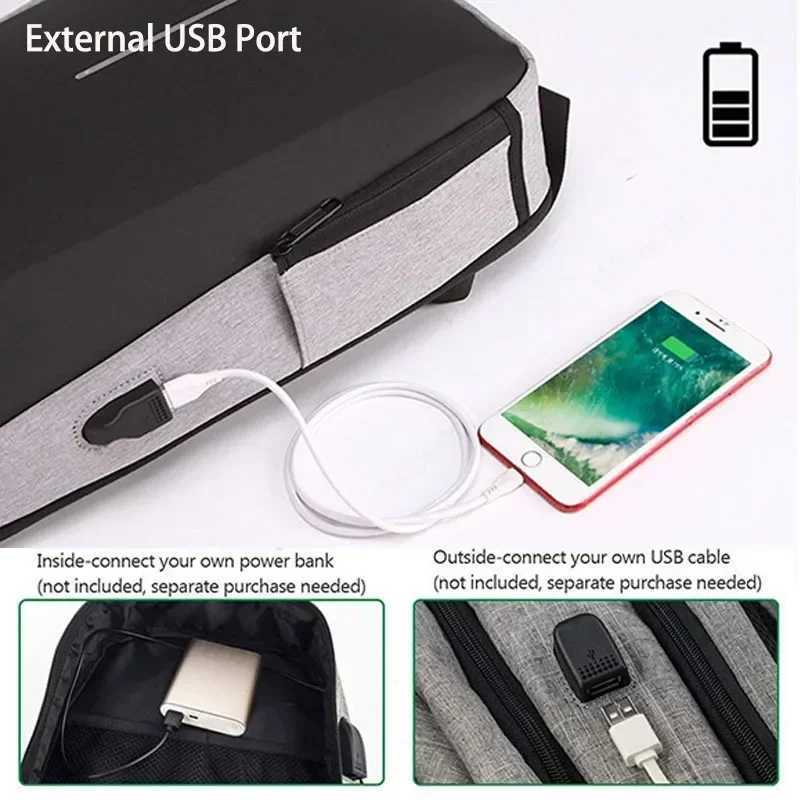Laptop Backpack Anti-theft Waterproof School Backpacks with USB Charging Travel Laptop Bag Hard Shell Cputer Backpack 17 Inch Z241211