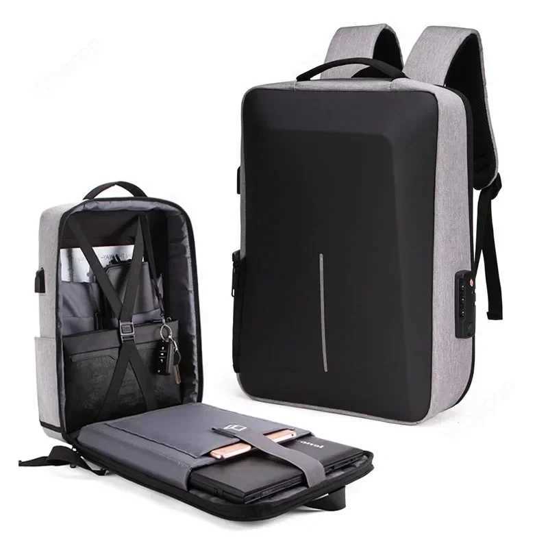 Laptop Backpack Anti-theft Waterproof School Backpacks with USB Charging Travel Laptop Bag Hard Shell Cputer Backpack 17 Inch Z241211