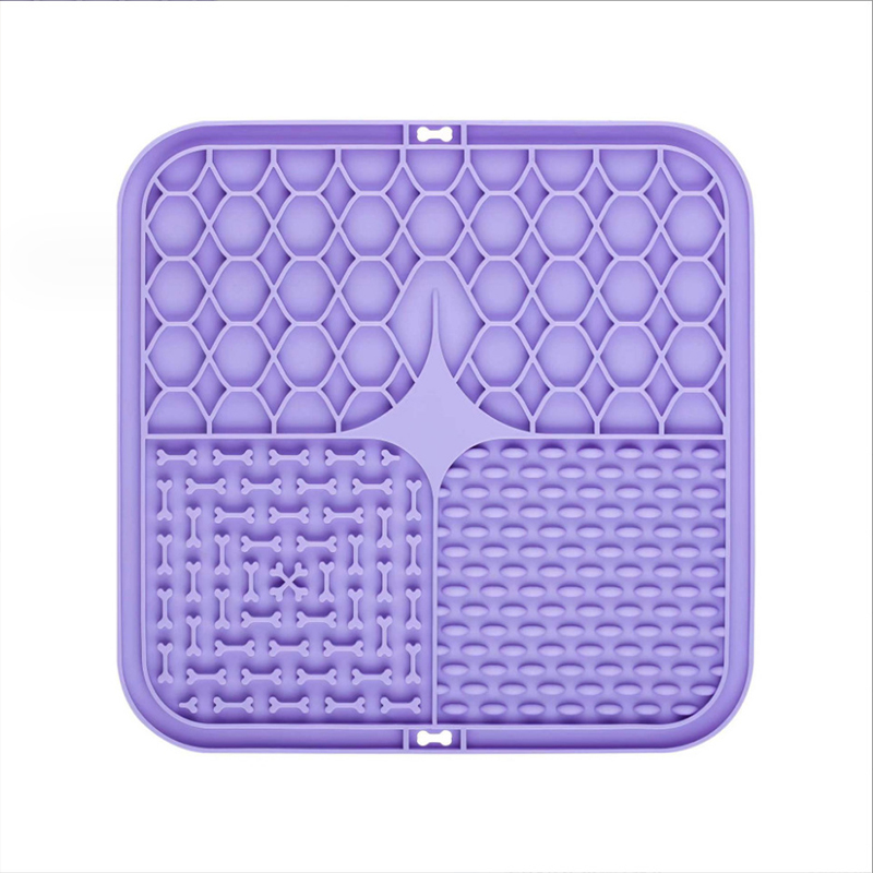 Pet Lick Silicone Mat Pet Slow Food Plate Dog Bathing Distraction Silicone Dog Sucker Food Training Dog Feeder Supplies for Dogs