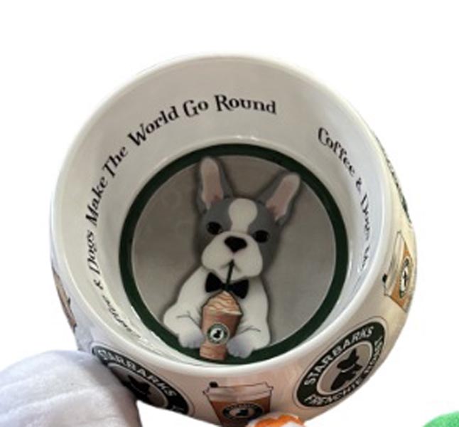 free shipping Designer Brown Checkered ic Letter Cat Dog Soundmaking toys Meal Mat Water Bowl Pet supplies set