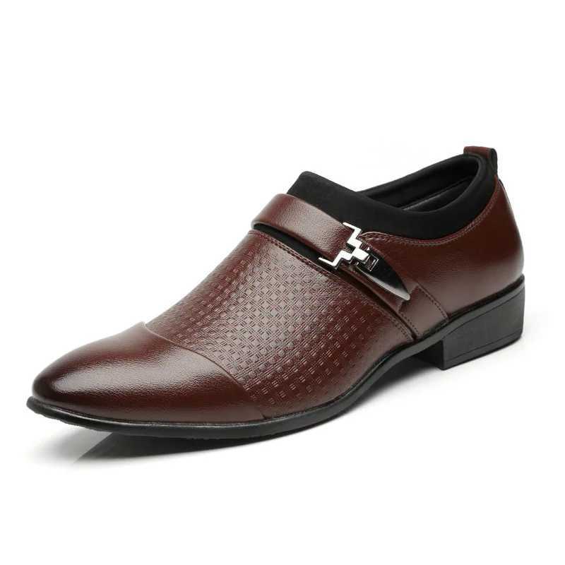 Mens Dress Shoes, Breathable Leather Oxford hot Loafers for Business, Wedding & Formal Ocns - Black