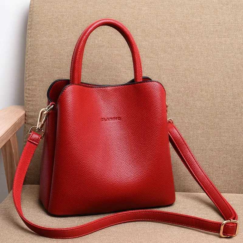 2024 New Advanced Feeling PU Womens Bags Trend Fashion Atmosphere Handbag Classic Versatile Single Shoulder Crossbody BagC241211