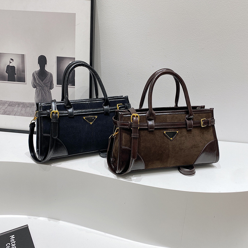 Free Shipping Matte Retro High-end Fashion Handbag 2025 New Niche Casual Designer Handbag
