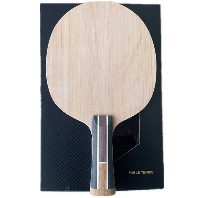 Stuor sports label tennis racket black hard Caen fiber built-in professional table tennis mat 5+2 label tennis blade W241210