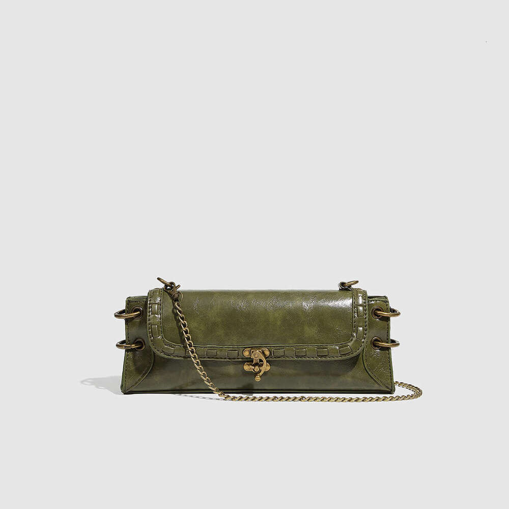 Fashionable bag Shoulder Belt Bag Waist purse Bags trendy buckle antique copper gold crossbody bags single shoulder hand-held bag