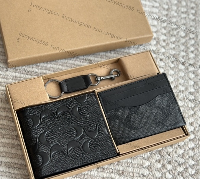 2025 10A 3-in-1 Gift boxed wallet luxury men womens wallet designer purse cardholder purses designer woman handbag mens wallets with box