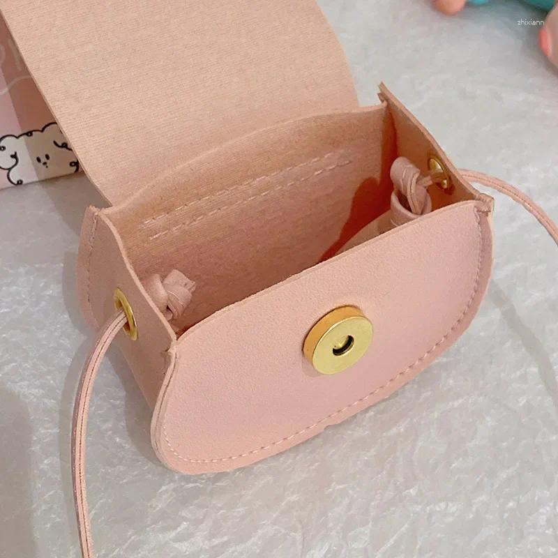 2025 NEW 2025 NEW Drawstring Korean Fashion Coin Purse Children Cute Shoulder Bag Crossbody Western All-In-One Girl Chain Round zhanyishengli