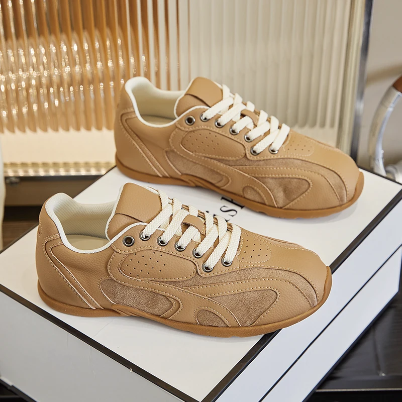 AIYUQI Women German Training Shoes Flat Lace-up Sneakers Women Fashion Anti-slip Running Casual Shoes for Women