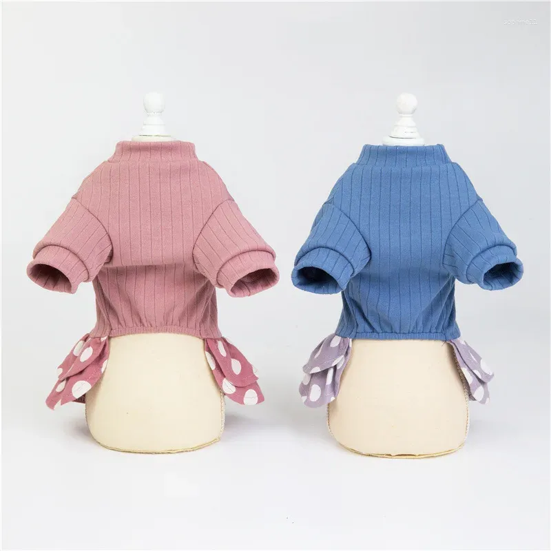 Dog Apparel Designer Clothes Dress Luxury Summer T-Shirt For Dogs Clothing Chihuahua Pug York Pomeranian Pet Vest Skirt HF50
