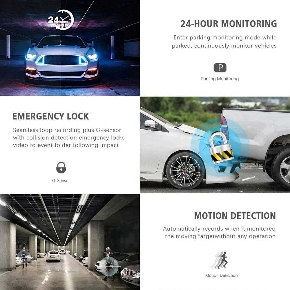 Car dvr Car dvr 3 Channel HD 1080P 3-Lens Inside Vehicle Dash CamThree Way Camera DVRs Recorder Video Registrator Dashcam Camcorder R250529