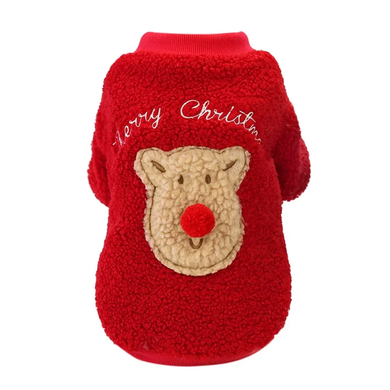 Dog Clothes Winter Warm Pet Dog Jacket Coat Puppy Christmas Party Clothing For Small Medium Dogs Puppy Fashion Outfit HF45