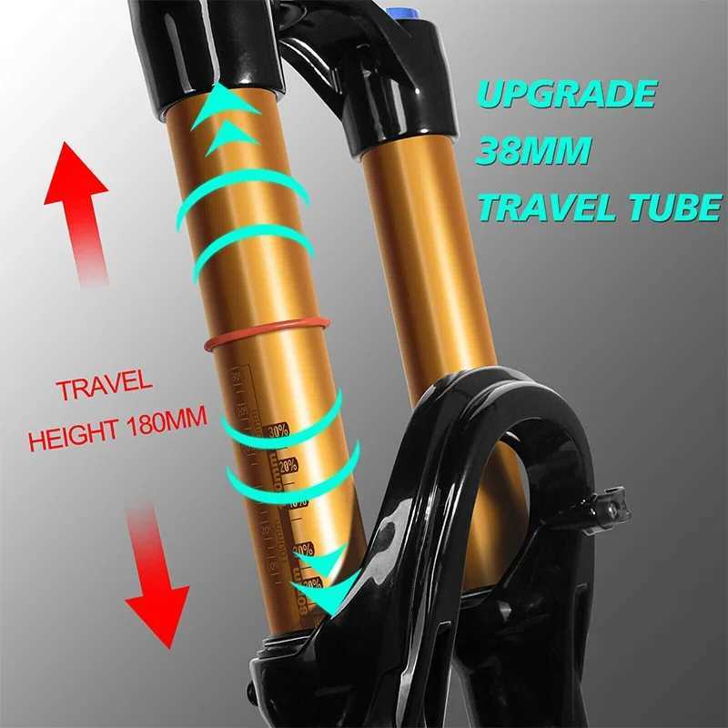 Bike Forks BUCKLOS 27.5in Air Suspension Fork E-bike 180mm Travel Fork Boost 15mm*110mm 27.5/29 Mountain Bike Fork for Fox Factory Series S2412114