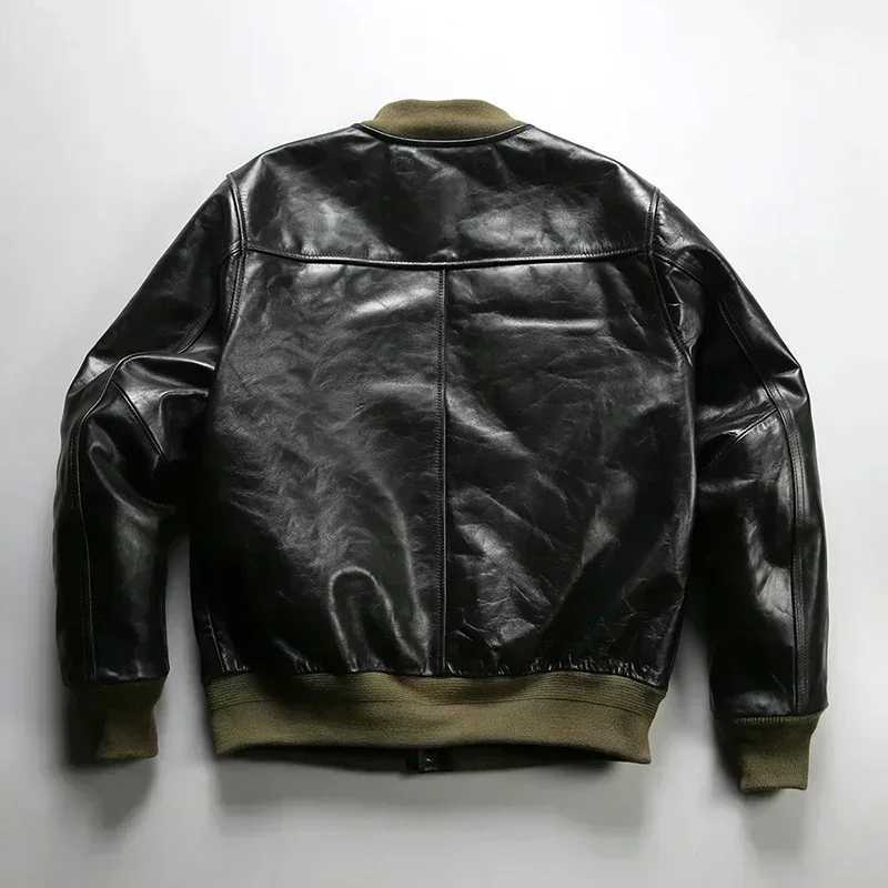 5XL American size super high-quality heavy-duty Japanese leather ultra-thin classic stable fashion rider jacket W241211
