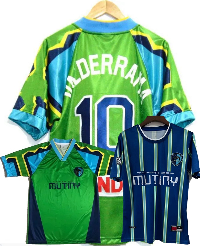 1995 1996 1998 Tampa Bay Mutiny retro soccer jersey 95 96 98 Mutiny home Valderrama Hejduk Lassiter vintage classic football shirt