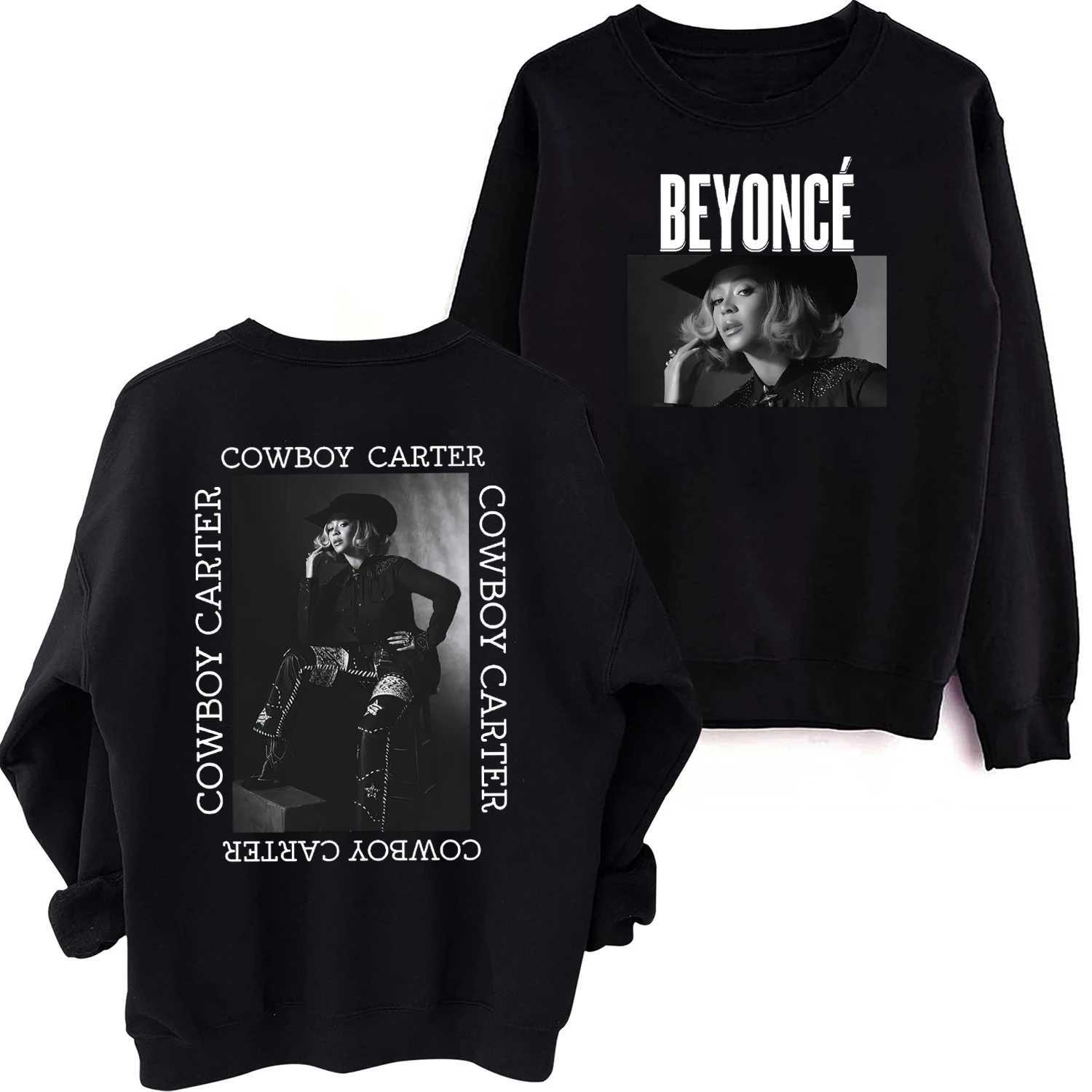 Beyonce Cowboy Carter Crewneck Hoodie Beyonce Music Sweatshirt Beyonce Merch Oversized Sweatshirt Pullover TopsC241211