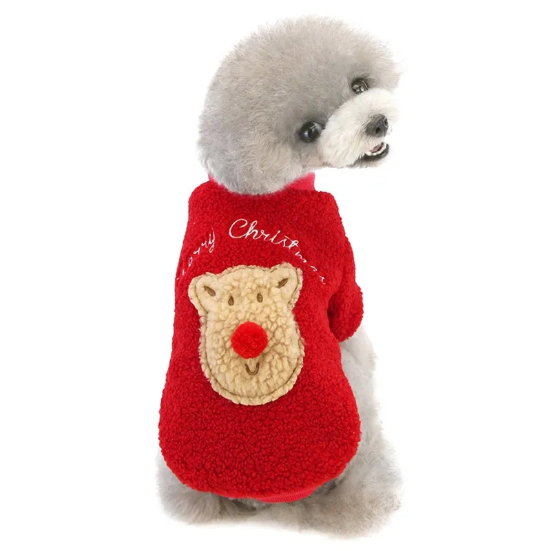 Dog Clothes Winter Warm Pet Dog Jacket Coat Puppy Christmas Party Clothing For Small Medium Dogs Puppy Fashion Outfit HF45