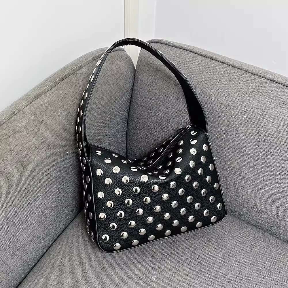 Fashion Women Shoulder Crossbody Armpit Design Underarm Solid Color Messenger Bag Purse Hobos Handbags