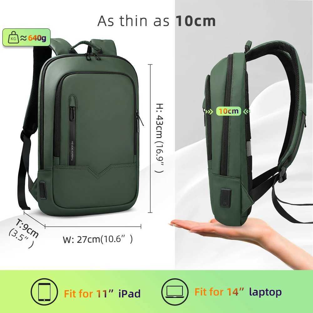 Heroic Knight Backpack for Men Business Slim Backpack Tablet Light Weight Travel Backpack 1415.617Laptop Bag for Work College Y250630