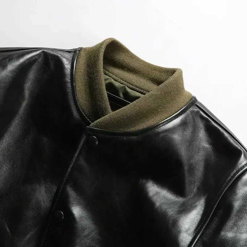 5XL American size super high-quality heavy-duty Japanese leather ultra-thin classic stable fashion rider jacket W241211