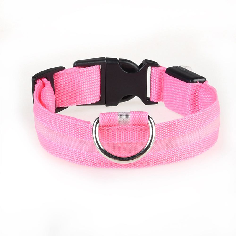 Small/Medium Dog LED Lighted Reflective Collar - Long Lasting, Geometric Design, Ideal for Evening Walks